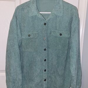 Simple Button-Up Teal Flannel